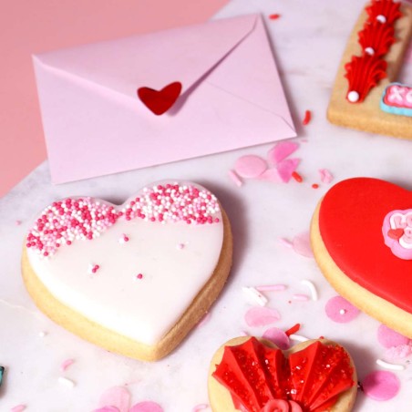 Σετ 3 κουπάτ για Mπισκότα Αγίου Βαλεντίνου Καρδιές της PME