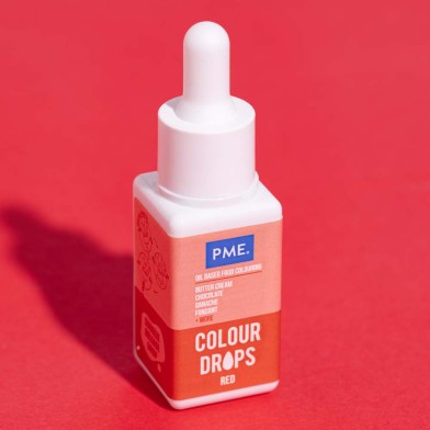 Red Colour Drops - Oil Based Food Colouring 20ml by PME