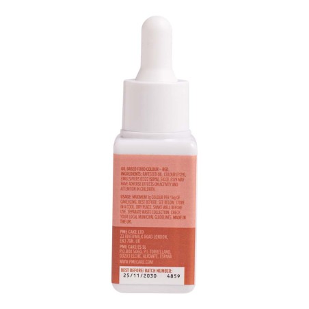 Red Colour Drops - Oil Based Food Colouring 20ml by PME
