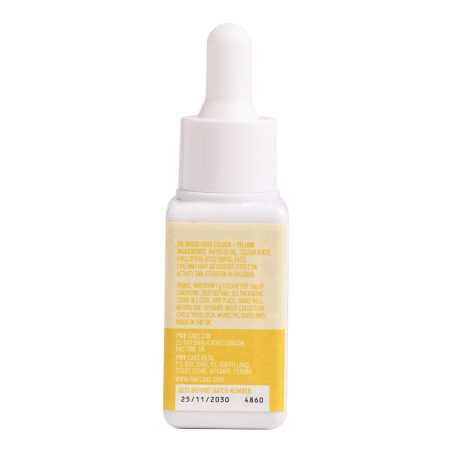 Yellow Colour Drops - Oil Based Food Colouring 20ml by PME