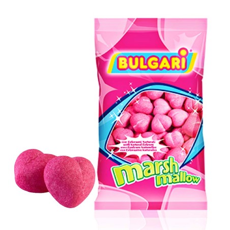 Pink Rounded Hearts Marshmallows 900g
