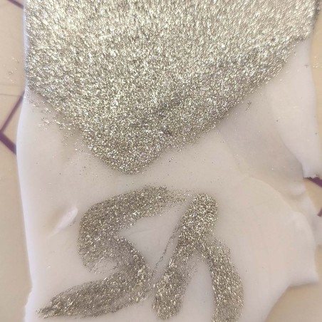 Super Silver Edible Lustre Dust 50g Coloricious