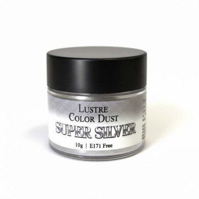 Super Silver­™ Edible Lustre Dust 10g Coloricious