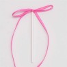 Pink Ribbon Bow Cake Toppers  Pack of 8