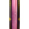Pack of 12 Long Pink Birthday Candles - 6 Metallic & 6 Glitter 15.5cm.