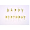 Σετ 13 Χρυσά Κεράκια Happy Birthday Y3εκ.