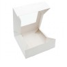 Quick Open White Window Cake Box 10 x 10 x H3"