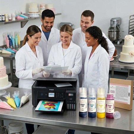 KIT Εκτυπωτή Βρώσιμης Εκτύπωσης Epson A4 v5 + 4 Σετ Μελάνια