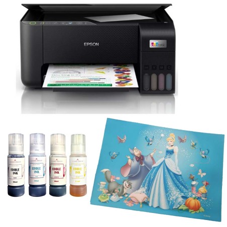 KIT Εκτυπωτή Βρώσιμης Εκτύπωσης Epson A4 v5 + 4 Σετ Μελάνια