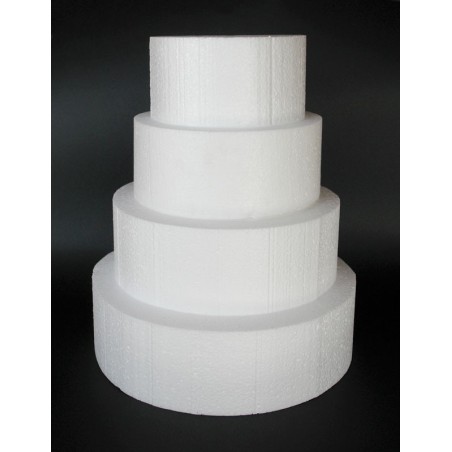 Styrofoam for Dummy cakes - Round Ø38xY10cm