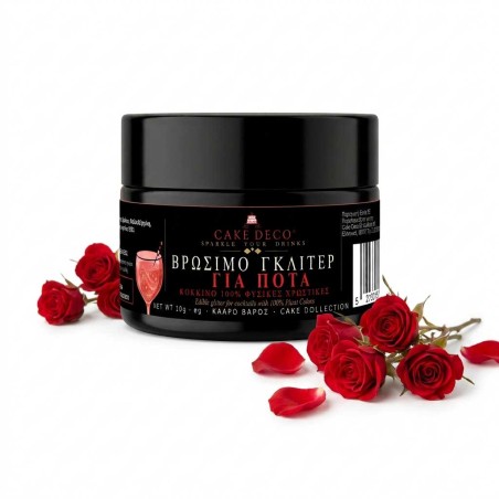 Red Drink Glitter with 100% Natural Colors 10g