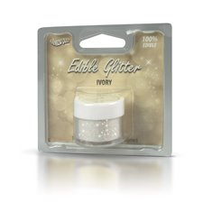 Βρώσιμο Γκλίτερ - Ιβουάρ - (Glitter Ivory)