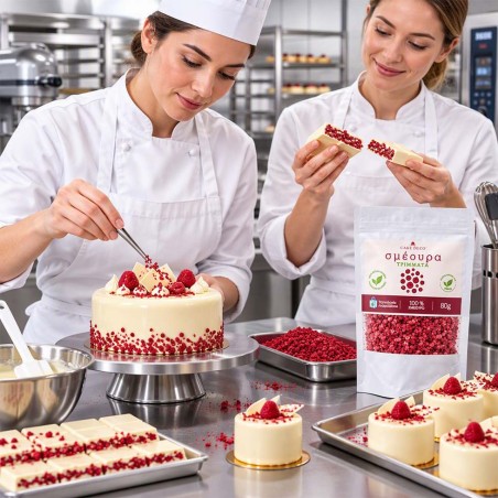 Freeze Dried Raspberry crumble 0-6mm  80g