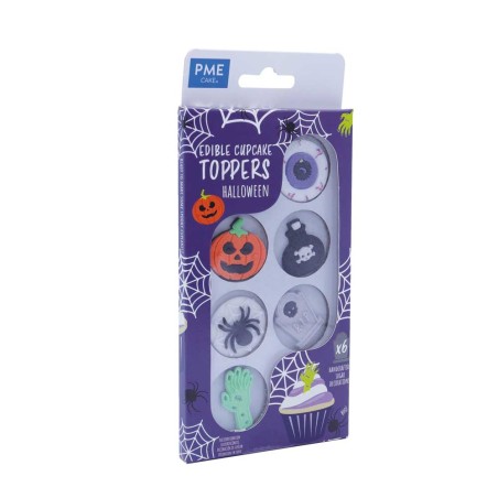 Halloween Edible Cupcake Topper Decorations, Set of 6 by PME