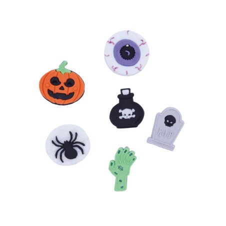 Halloween Edible Cupcake Topper Decorations, Set of 6 by PME