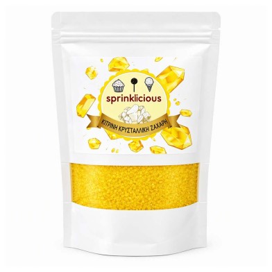 Yellow Crystallic Sugar 1kg E171 Free Sprinklicious