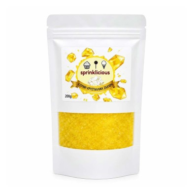 Yellow Crystallic Sugar 200g E171 Free Sprinklicious
