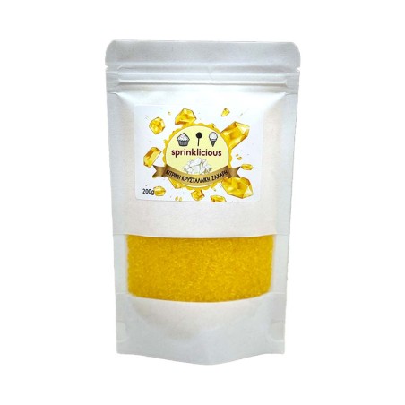 Yellow Crystallic Sugar 200g E171 Free Sprinklicious