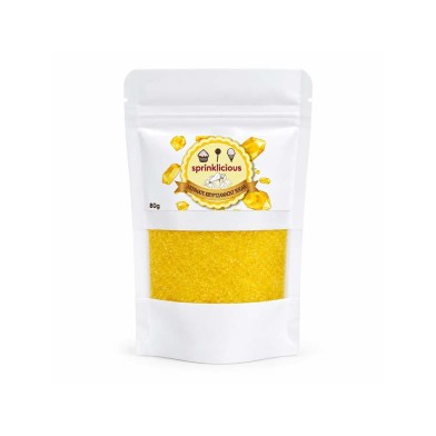 Yellow Crystallic Sugar 80g E171 Free Sprinklicious