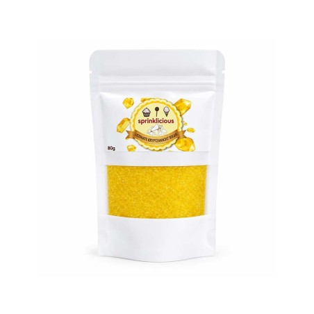 Yellow Crystallic Sugar 80g E171 Free Sprinklicious