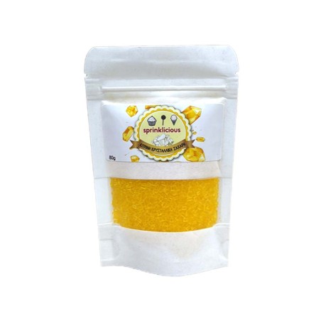 Yellow Crystallic Sugar 80g E171 Free Sprinklicious