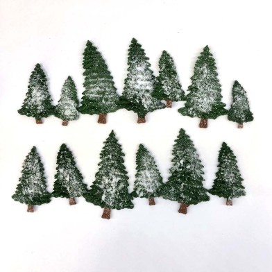 Christmas Trees - Edible Decoration by Cake Deco, 3 sizes 20pcs, H5-8,5cm