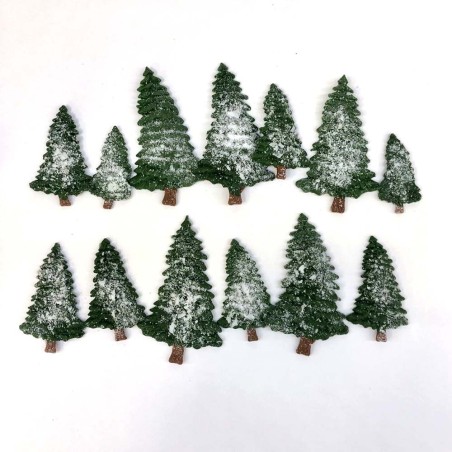 Christmas Trees - Edible Decoration by Cake Deco, 3 sizes 20pcs, H5-8,5cm