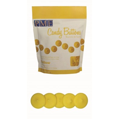 PME Candy Buttons -  Yellow (12oz)