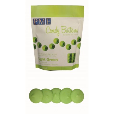 PME Candy Buttons - Light Green (12oz)