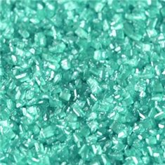 Sprinkles Κρυσταλλικής Ζάχαρης - Ιριδίζων Τυρκουάζ - (Pearlescent Turquoise)