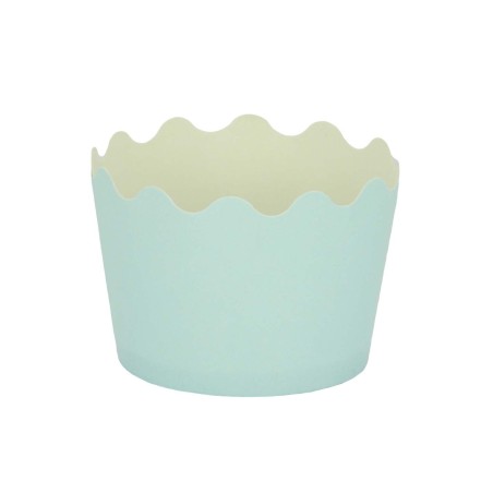Κυπελάκια Cupcakes με καραμελόχαρτο Μικρά Δ5,7xΥ4εκ. - Γαλάζιο - 65τεμ