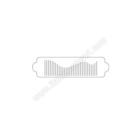 Rectangular Stencil - Patterned Decorations Size: 235X70mm