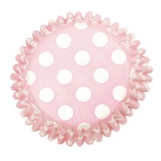 Pink-White Spot Printed Baking Cases