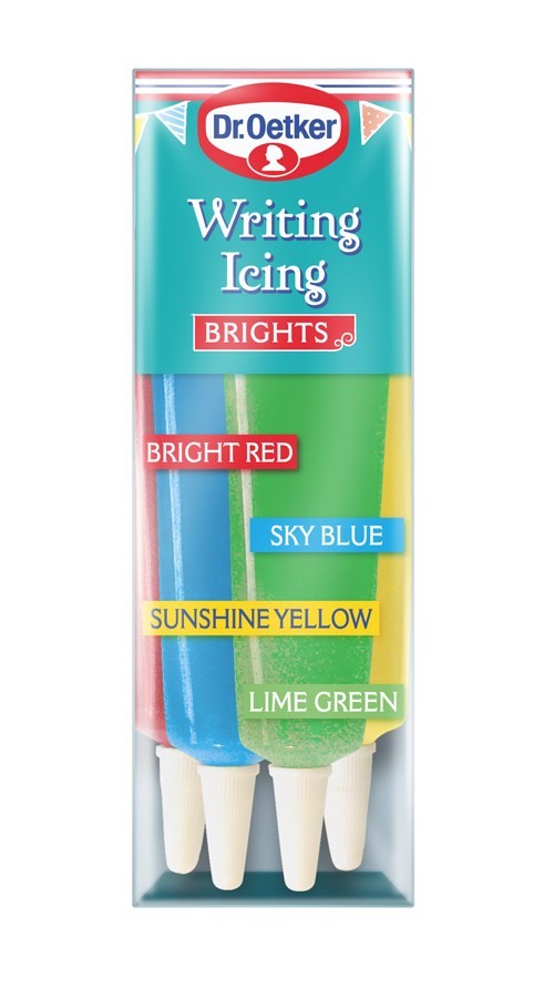 Dr.oetker Bright colour writing icing 4x 19g (5000254019129)