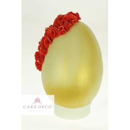 Easter Egg with Dark Chocolate - Decorated Golden - 400gr