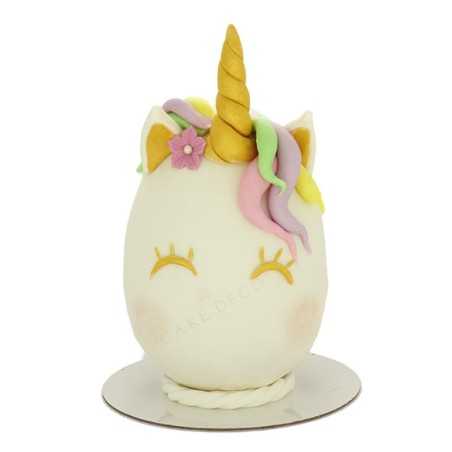 Easter Egg with Dark Chocolate - Decorated Unicorn - 400gr