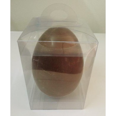 Κουτί PVC Gelatin Παραλληλόγραμμο με πλαστικό στήριγμα αυγού - 13xY18 - κατ/λο για Αυγό Πασχαλινό 240γρ.