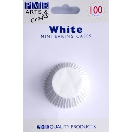 PME White Mini Baking Cases - Pack of 100