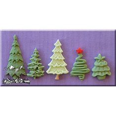 Καλούπι Αποτύπωσης της Alphabet Moulds Χριστουγεννιάτικα Δέντρα (Christmas Trees)