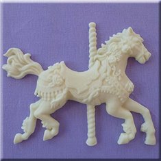 Καλούπι Ζαχαρόπαστας Αλογάκι Καρουζέλ της Alphabet Moulds (Carousel Horse)