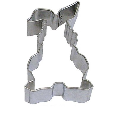 Metallic Cookie Cutter Standing Bunny Rabbit with Floppy Ear