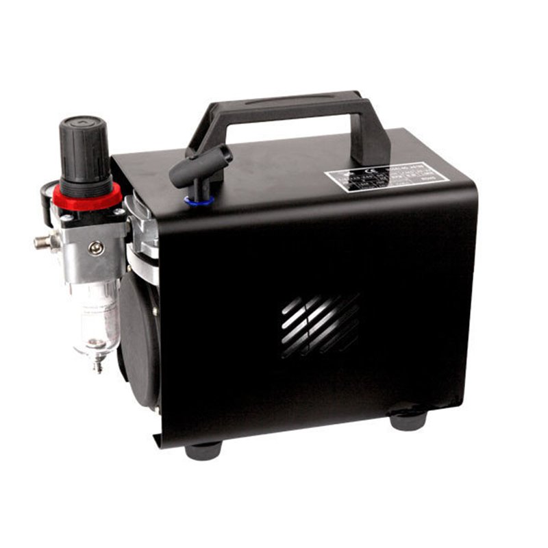 Piston Compressor for Airbrushing  max 4 bar with black 