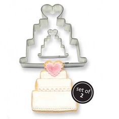 Cookie & Cake Wedding Cake Cutter (Set/2)