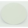 8" Silver-White Double Face Round Cut Edge Cake Cards (1,5mm Thick) 1pc.
