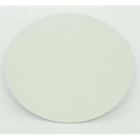 12" Silver-White Double Face Round Cut Edge Cake Cards (1,5mm Thick) 1pc.