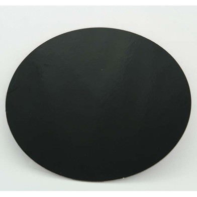 11" Black-White Double Face Round Cut Edge Cake Cards (1,5mm Thick) 1pc.