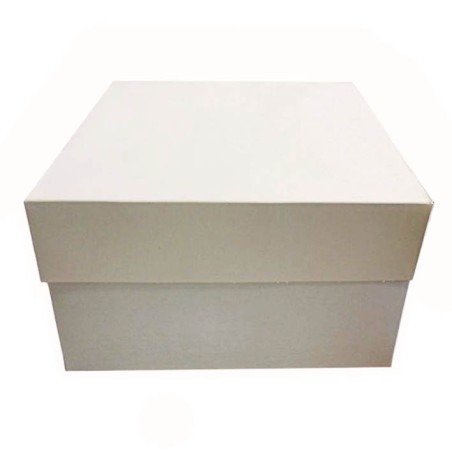 Λευκό ποιοτικό κουτί μεταφοράς τούρτας 23x23xY15,2εκ.