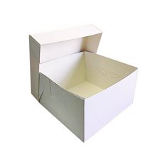 Λευκό ποιοτικό κουτί μεταφοράς τούρτας 30x30xY15,2εκ.