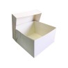Λευκό ποιοτικό κουτί μεταφοράς τούρτας 45x45xY15,2εκ.