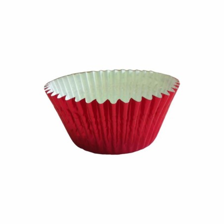 Red Foil Cupcake Cases (50mm x 37.5mm) x 40 pcs